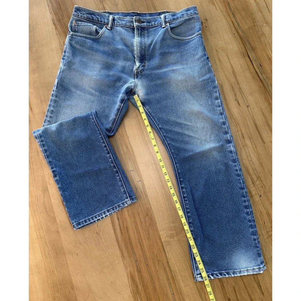 Levi's 517 Slim Bootcut Denim Blue Jeans Cotton Blend Men's 38x29 Farm Worn